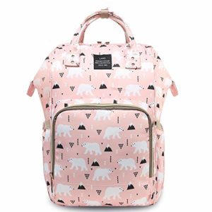 pink diaper backpack by halova