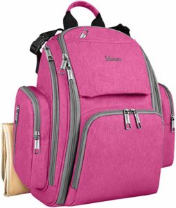 pink nappy bag