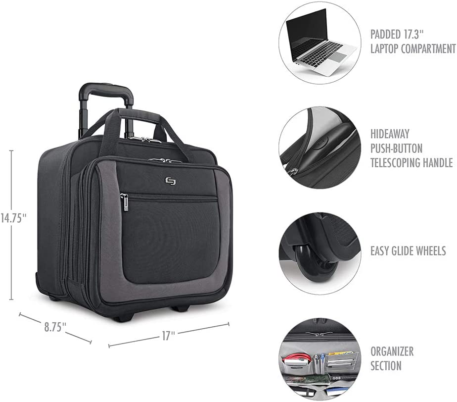 Solo New York Bryant Rolling Laptop Bag 