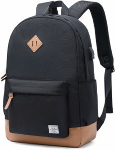 Abshoo Classical Black Water Resistant Backpack