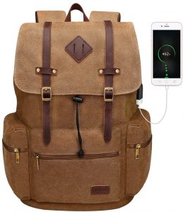 Modoker Canvas Laptop Rucksack Backpack