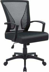 Furmax Office Mid Back Swivel Lumbar Support Desk