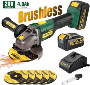 POPOMAN 20V Cordless Angle Grinder