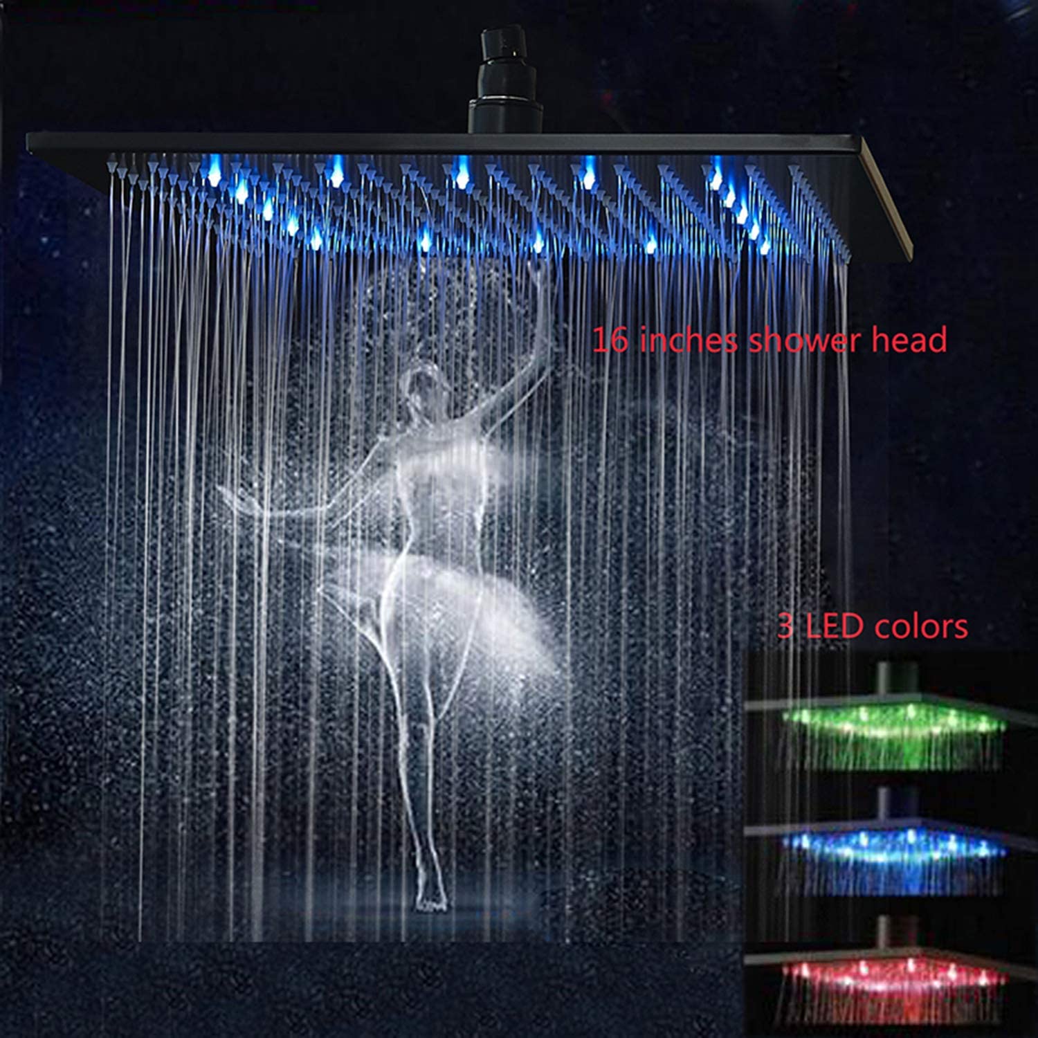 16 inch rainfall shower head