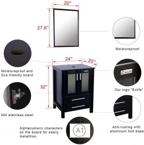 24 inch modern bathroom vanity