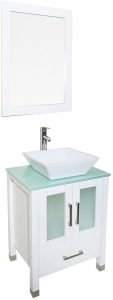 24 inch white bathroom vanity