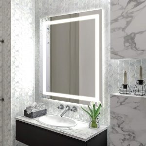 homewerks white led bathroom mirror