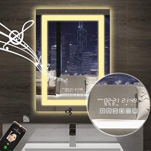 vertical led bathroom mirror