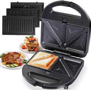 Aigostar 3-in-1 Grilled Sandwich Maker