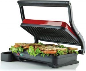 Ovente Electric Countertop Panini Press Grill